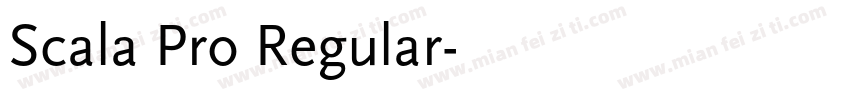 Scala Pro Regular字体转换